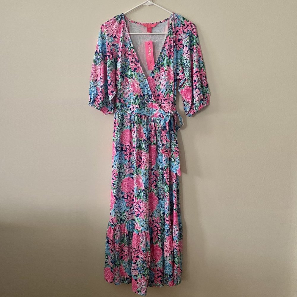Lilly Pulitzer Brantley Midi Wrap Dress NWT - Picture 5 of 9